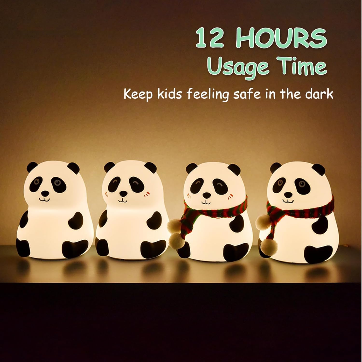 Panda 7-color Led Silicone Touch Lamp (1 Pc) Panda 7-color Led Silicone Touch Lamp (1 Pc)